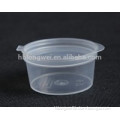 2oz 60ml clear plastic small sauce plastic container with lids
